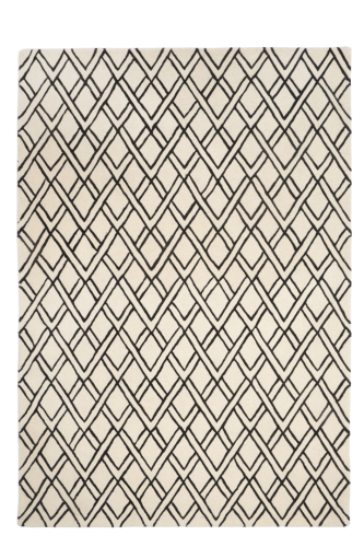 Dywan wełniany z geometrycznym wzorem BROOKLYN BLACK Handmade Collection Carpet Decor Fargotex