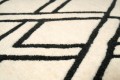Dywan wełniany z geometrycznym wzorem BROOKLYN BLACK Handmade Collection Carpet Decor Fargotex