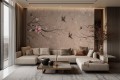 Fototapeta gałązki wiśni i ptaki Lorenso TPA 0124 0051 01 Sakura