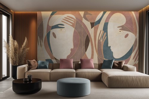 Fototapeta abstrakcyjna twarze Lorenso TPA 1123 0006 00 Mindness