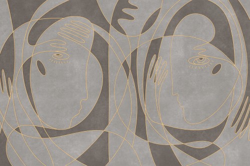 Fototapeta abstrakcyjna twarze Lorenso TPA 1123 0006 01 Mindness