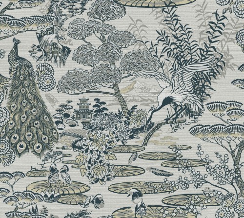 Tapeta w stylu chinoiserie Arte 13502 Lotus Curiosa