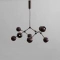 Lampa wisząca kule 243002 Drop Chandelier Globe Mini Burned Black 101 Copenhagen