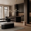 Lampa wisząca nowoczesna LED 243006 Kumo Chandelier Mini Brass 101 Copenhagen