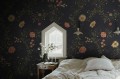 Fototapeta kwiatowe pnącza Sandberg S10517 Inger Midnight Blue Snickarglädjen & Lovisaslind