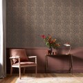Tapeta kwiaty metaliczna Graham & Brown Marigold Fibrous 124254 William Morris At Home