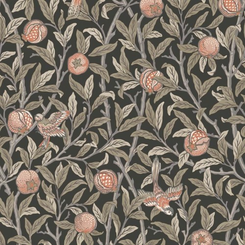 Tapeta botaniczna ptaki i owoce Graham & Brown Bird & Pomegranate 124258 William Morris At Home