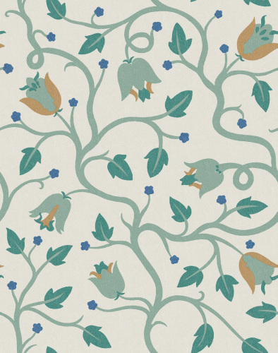 Mural roślinne pnącza Boras Tapeter 9643W Mekka Wiener Werkstatte