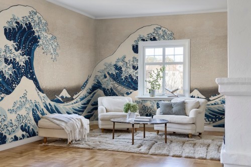 Fototapeta fala Rebel Walls R20529 Under the Wave off Kanagawa Repeatable First Rebels