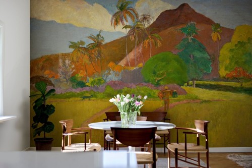 Fototapeta egzotyczny krajobraz Rebel Walls R20535 Tahitian Landscape by Gauguin First Rebels