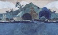 Fototapeta egzotyczny krajobraz Rebel Walls R20537 Tahitian Landscape Blue First Rebels