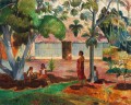 Fototapeta egzotyczny krajobraz Rebel Walls R20542 The Large Tree by Gauguin First Rebels