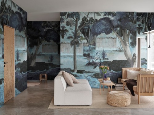 Fototapeta egzotyczny krajobraz Rebel Walls R20544 The Large Tree Blue First Rebels