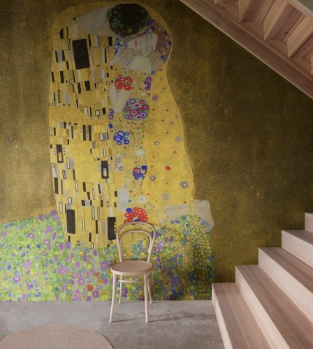 Fototapeta artystyczna Rebel Walls R20548 The Kiss Repeatable First Rebels