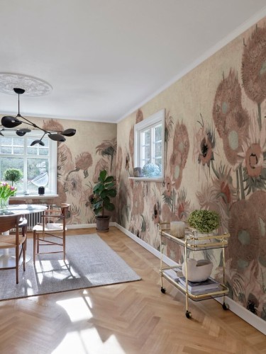 Fototapeta słoneczniki Rebel Walls R20559 Sunflowers Repeatable Soft First Rebels