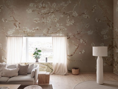 Fototapeta drzewo migdałowca Rebel Walls R20561 Almond Blossom Beige First Rebels