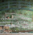 Fototapeta lilie wodne i most Rebel Walls R20567 The Japanese Footbridge by Monet First Rebels