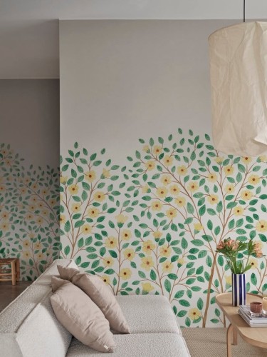 Fototapeta kwitnące drzewa Rebel Walls R19959 Blossom Tree Yellow Family Fun