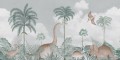 Fototapeta świat dinozaurów Rebel Walls R19972 Dinosaur World Gray Family Fun