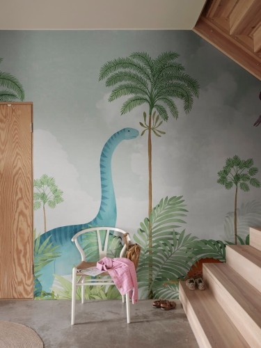 Fototapeta świat dinozaurów Rebel Walls R19974 Dinosaur World Green Family Fun