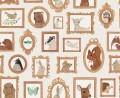 Fototapety zwierzęta w ramkach Rebel Walls R19988 Pet Frames Beige Family Fun