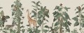 Fototapeta zwierzęta dżungli Rebel Walls R19989 Wildlife Stroll Yellow Family Fun