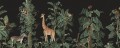 Fototapeta zwierzęta dżungli Rebel Walls R19990 Wildlife Stroll Black Family Fun