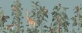 Fototapeta zwierzęta dżungli Rebel Walls R19991 Wildlife Stroll Blue Family Fun