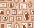 Fototapeta zwierzęta w ramkach Rebel Walls R19996 Pet Frames Pink Family Fun