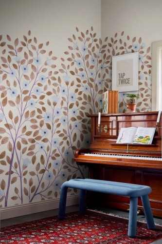 Fototapeta kwitnące drzewa Rebel Walls R20007 Blossom Tree Beige Family Fun