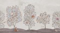 Fototapeta botaniczna Rebel Walls R20583 Happy Haven Beige Family Fun
