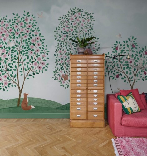 Fototapeta botaniczna Rebel Walls R20584 Happy Haven Green Family Fun