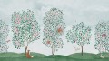 Fototapeta botaniczna Rebel Walls R20584 Happy Haven Green Family Fun