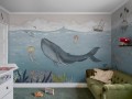 Fototapeta morskie stworzenia Rebel Walls R20614 Under the Sea Blue Family Fun