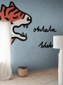 Fototapeta rozmawiające dzikie koty Rebel Walls R20622 Cat Talk Light Blue Family Fun