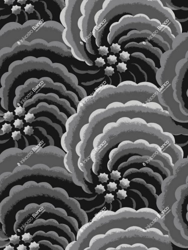 Fototapeta abstrakcyjne róże Inkiostro Bianco ROSA NERA INKDSER2401 Ken Scott Unconventional