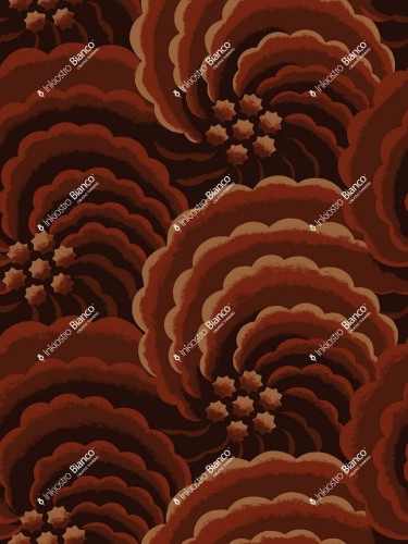 Fototapeta abstrakcyjne róże Inkiostro Bianco ROSA NERA INKDSER2403 Ken Scott Unconventional