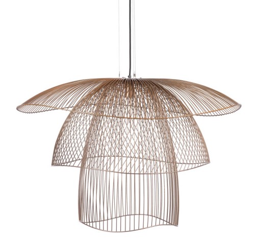 Lampa wisząca Forestier Papillon L Champagne 20786