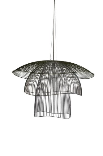 Lampa wisząca Forestier Papillon L Noir 20780