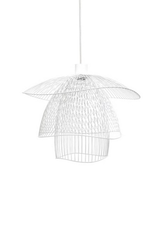 Lampa wisząca Forestier Papillon S Blanc 20790