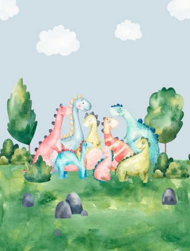 Mural dinozaury Decoprint CW6003-2 Dino Land Cute Walls