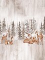 Mural drzewa i zwierzęta Decoprint CW6046-1 Deer Camp Cute Walls