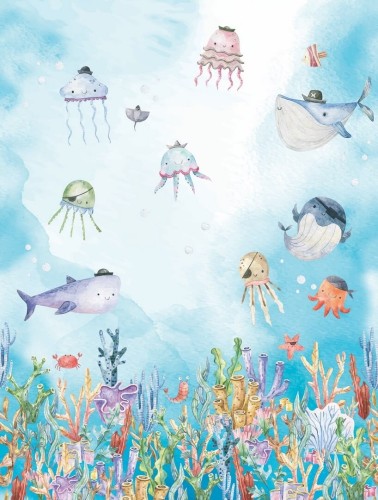 Mural życie morskie Decoprint CW6058-1 Sealife Cute Walls