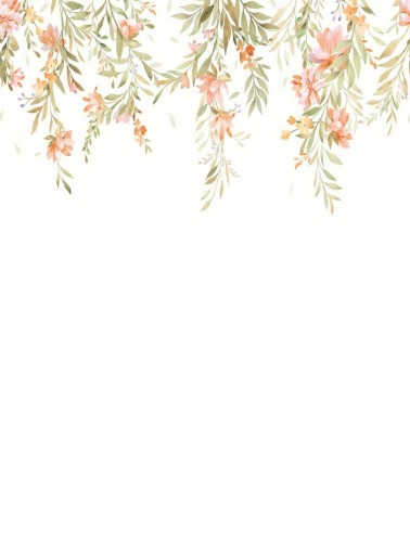 Mural kwiaty i liście Decoprint CW6119-1 Flower Cascade Cute Walls