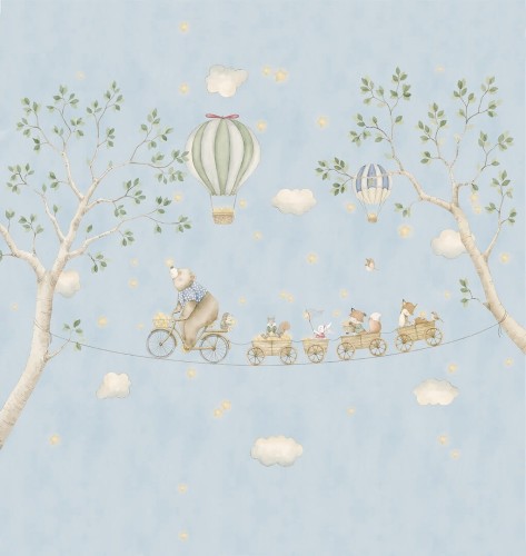 Mural zwierzęta i natura Decoprint CW6138-1 Skybound Adventures Cute Walls
