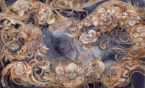 Fototapeta w stylu glamour Wall & More ROCOCO 2466 17C