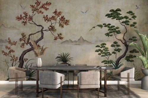 Fototapeta krajobraz natury w japońskim stylu Wall & More TAKUMI 2475 11A