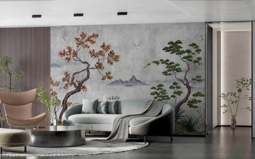 Fototapeta krajobraz natury w japońskim stylu Wall & More TAKUMI 2476 12B