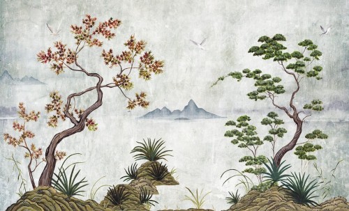 Fototapeta krajobraz natury w japońskim stylu Wall & More TAKUMI 2477 14C