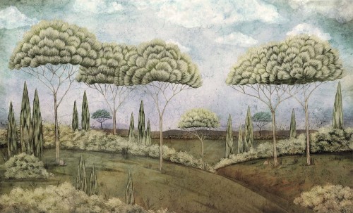 Fototapeta krajobraz ogrodu Wall & More VISTA 2487 13A